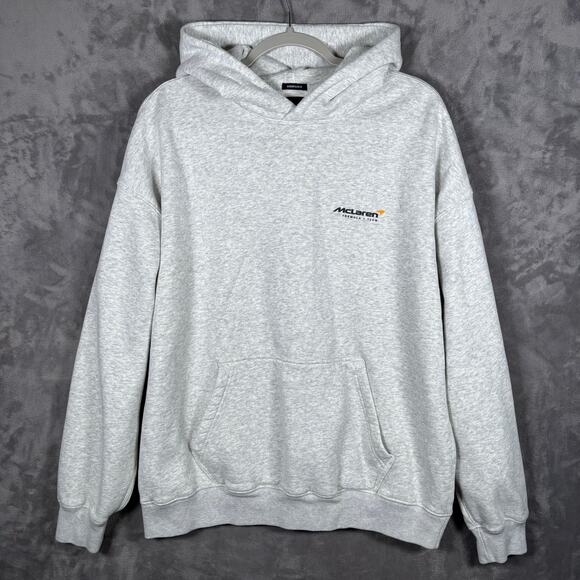 McLaren Formula 1 Team Oversized Hoodie Gray Racing Graphic Size M - Picture 1 of 6